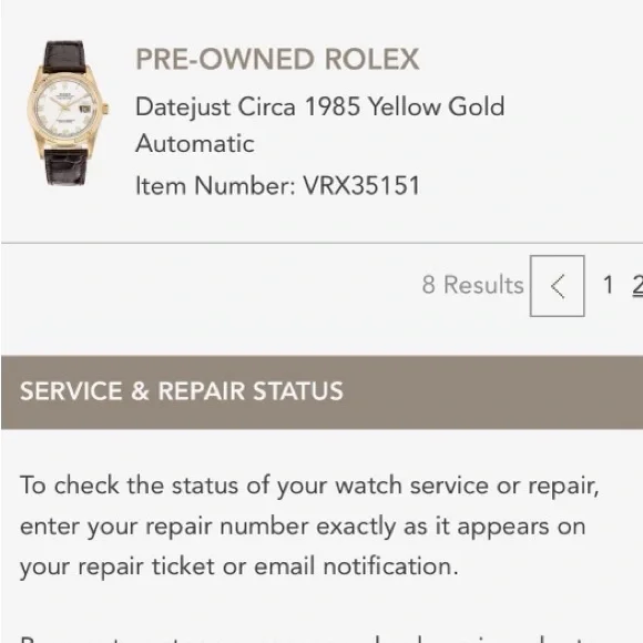 🥇Rolex🥇- Preowned Vintage Mens 1985 Brown Alligator Strap. - Picture 5 of 5